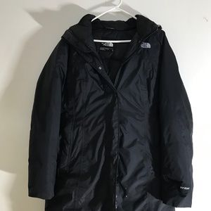 North face women’s puffer, black, large
